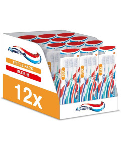 AQUAFRESH TOOTHBRUSH CLEAN & CONTROL SOFT (12x3's) - Carton