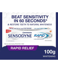 SENSODYNE TOOTHPASTE RAPID RELIEF WHITENING (12x100G) - Carton