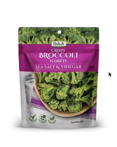 DJ&A Crispy Broccoli Florets Sea Salt & Vinegar - Carton