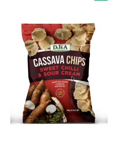 DJ&A Cassava Vegetable Chips Sweet Chilli & Sour Cream - Carton