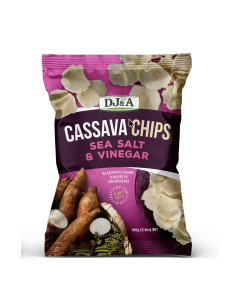 DJ&A Cassava Vegetable Chips Sea Salt & Vinegar - Carton