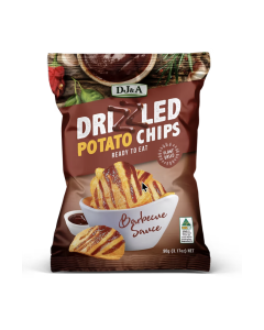 DJ&A Drizzled Potato Chips Barbeque Sauce - Carton