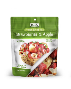 DJ&A Freeze Dried Strawberries & Apple - Carton