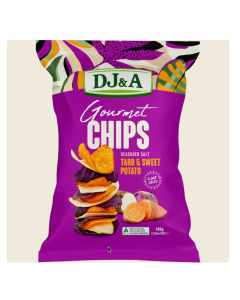 DJ&A Gourmet Chips Taro & Sweet Potato - Carton