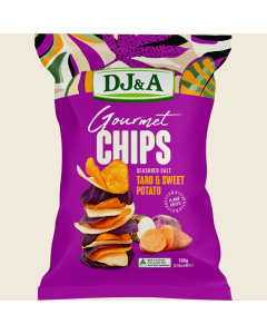 DJ&A Gourmet Chips Taro & Sweet Potato - Carton