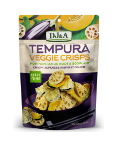 DJ&A Tempura Veggie Crisps (Pumpkin, Lotus Root & Eggplant) - Carton