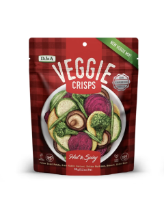 DJ&A Veggie Crisps Hot & Spicy - Carton