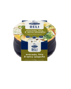 CHRIS DELI SPICY AVOCADO, FETA & JALAPENO - Carton