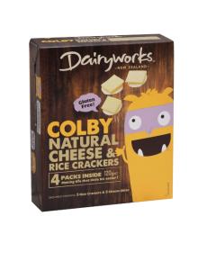 DAIRY/W COLBY CHEESE & RICE CRACKERS - Carton