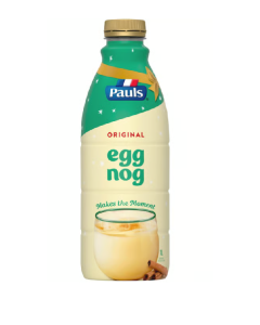 PAULS 1 LITRE F.MILK EGGNOG (SEASONAL) - Carton