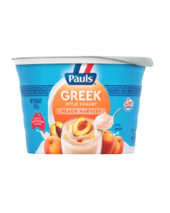 PAULS GREEK PEACH YOGURT - Carton
