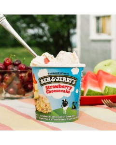 Ben & Jerry's Strawberry Cheesecake Ice Cream 100ML-Carton