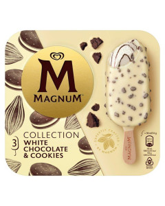 Magnum White Chocolate Cookies Ice Cream Bar 90ML-Carton