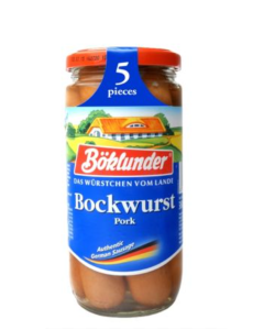 BÖKLUNDER BOCKWURST - Carton