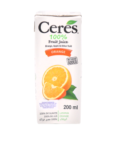 CERES FRUIT JUICE - ORANGE 6'S - Carton