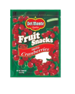 DEL MONTE DRIED CRANBERRIES - Carton