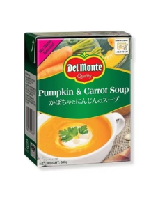 DEL MONTE TRC CREAMY PUMPKIN & CARROT SOUP - HALAL CERTIFIED - Carton