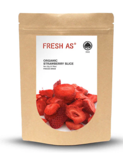FRESH AS FREEZE DRIED STRAWBERRY SLICE ORG - Carton