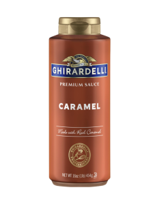 GHIRARDELLI CARAMEL SAUCE SQUEEZE BOTTLE - Carton
