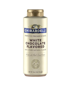 GHIRARDELLI CHOCOLATE WHITE SAUCE SQUEEZE BOTTLE - Carton