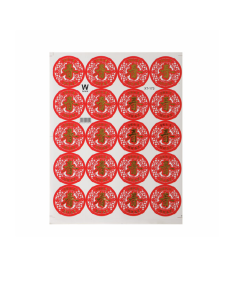 KW CNY STICKER "CHUN" 40MM 20PC - Carton