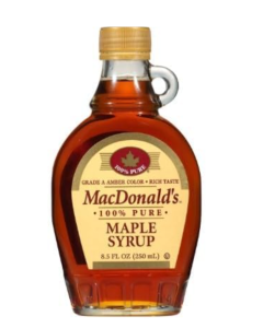 Mac Donald's Syrup Maple - Carton