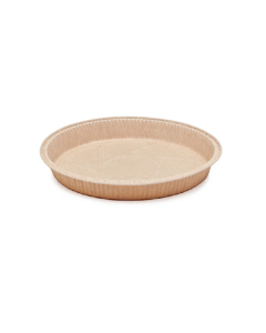 ECOPACK PAPER PIE MOULD ROUND 158X31X170 GOLD 10 - Carton