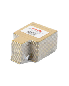 REDMAN PAPER PLATE SQUARE GOLD 4X4CM 25PC - Carton
