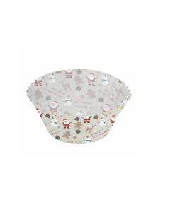 REDMAN BC GREASEPROOF 75MM XMAS PARTYGREY 500PC - Carton