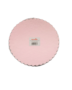 REDMAN BOARD CAKE 9" ROUND WAVY PINK - Carton