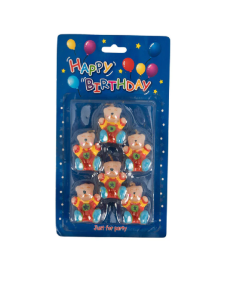  CANDLE BEAR SET 6PC - Carton