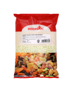 Redman Cocoa Chips White Bakeable - Carton