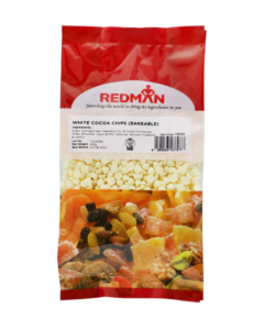 Redman Cocoa Chips White Bakeable - Carton