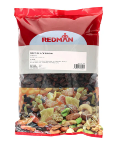 REDMAN DRIED BLACK RAISINS - Carton