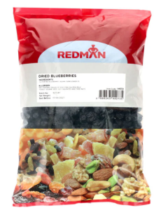 REDMAN DRIED BLUBERRY WHOLE - Carton