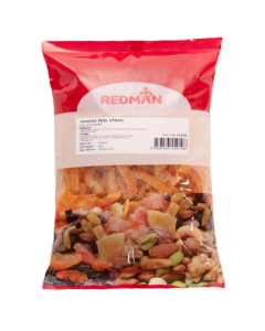 REDMAN DRIED FRUIT ORANGE PEEL STRIPS - Carton