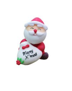 REDMAN DECOR ICING SANTA LARGE 9.3X5.8CM 2010 - Carton