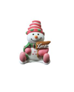REDMAN DECOR ICING SNOWMAN MEDIUM 5.4X4.3CM 720 - Carton