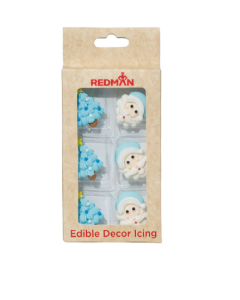 REDMAN DECOR ICING SANTA CHRISTMAS TREE BLUE - Carton