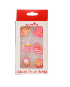 REDMAN DECOR ICING CHRISTENING PINK - Carton