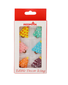 REDMAN DECOR ICING CHRISTMAS TREES - Carton