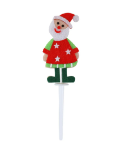 REDMAN DECOR ON PICK X'MAS 8.3X2.7CM SANTA 707 - Carton