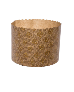 ECOPACK MOULD PANETTONE ALTO 110X85MM GOLD 10PC - Carton