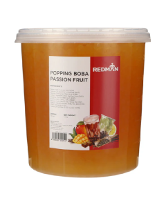REDMAN POPPING BOBA PASSION FRUIT - Carton