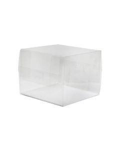 REDMAN PVC DISPLAY CAKE BOX+BOARD 18X18XH14CM - Carton