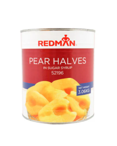 REDMAN PEAR HALVES IN SYRUP - Carton