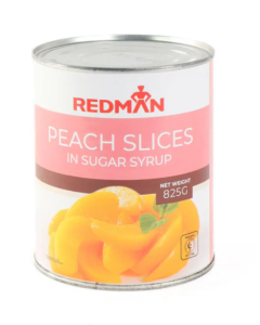 REDMAN PEACH SLICES IN SYRUP - Carton