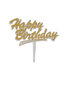 REDMAN TAG HAPPY BIRTHDAY GOLD/CLEAR - Carton