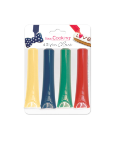 SCRAPCOOKING PEN CHOCO RED BLUE YLW GREEN - Carton