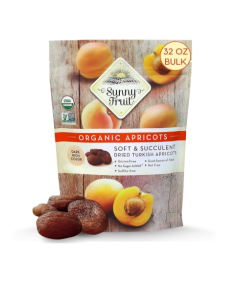 SUNNY FRUIT DRIED APRICOT NATURAL WHOLE - Carton